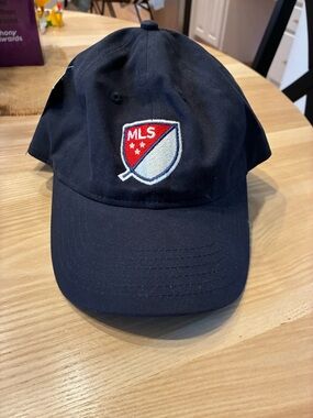 MLS Navy Baseball Cap with Red & White Shield Logo